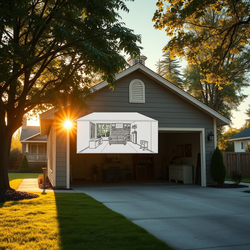 Garage ADU conversion - Illustration 1