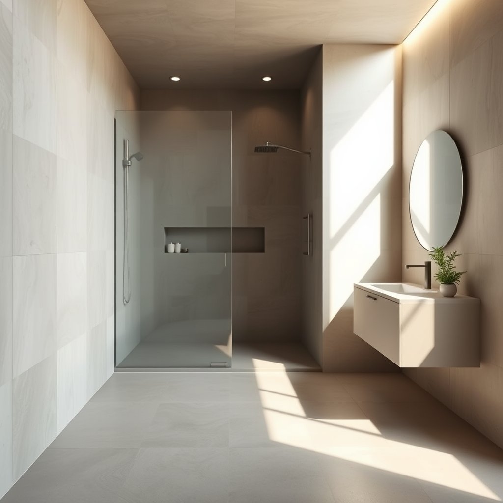 Microcement bathroom walls - Illustration 1