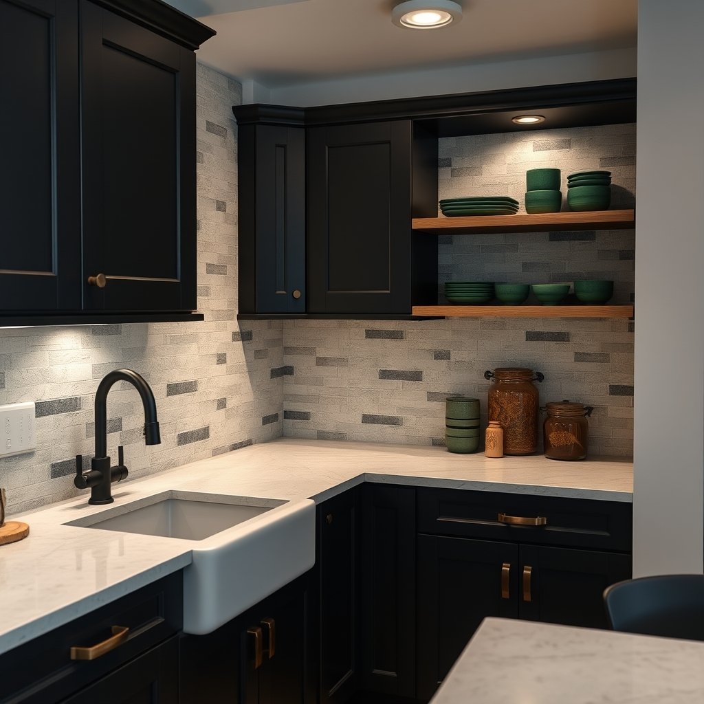 Moody kitchen design - Illustration 2