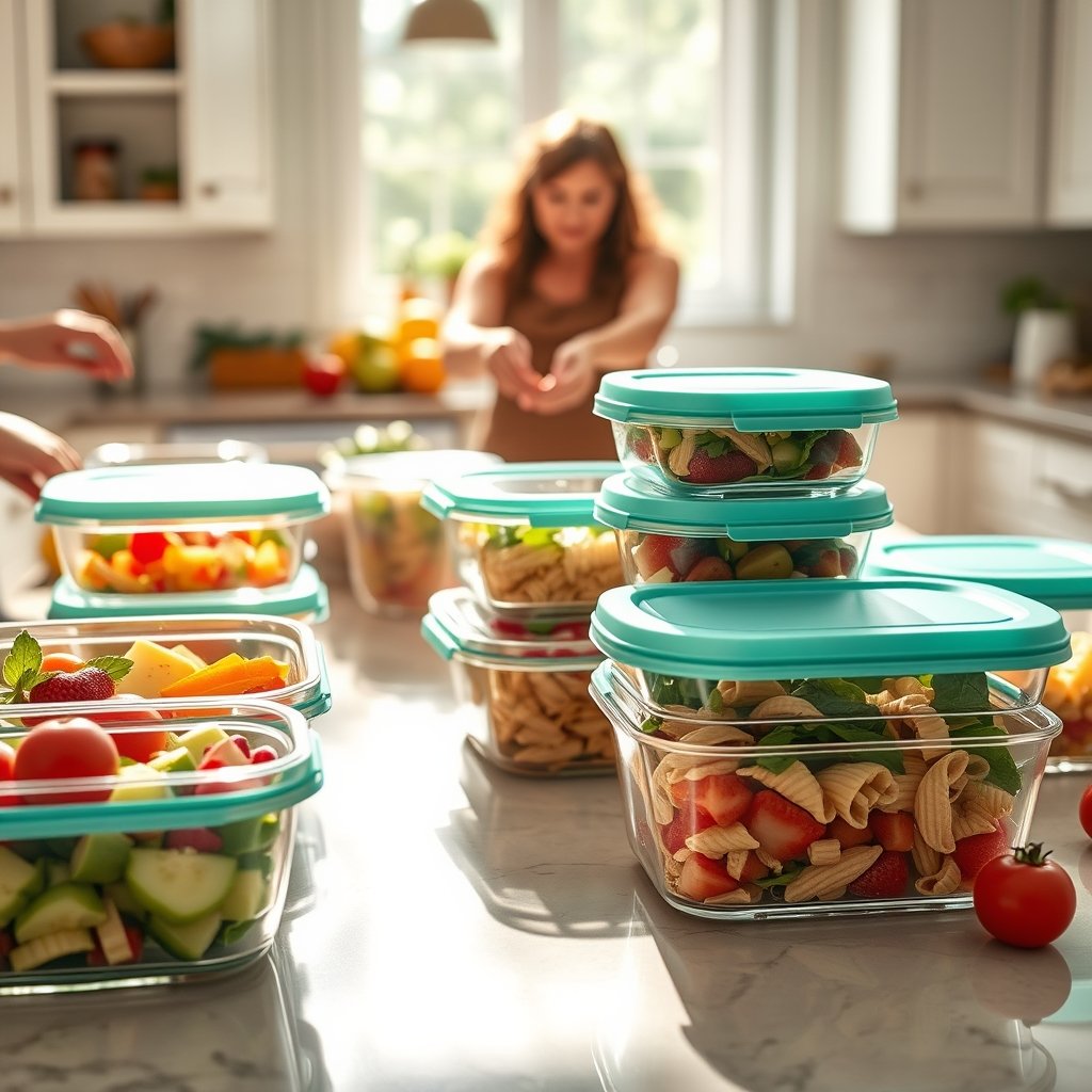 glass containers in action
