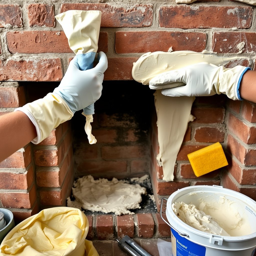 German smear fireplace - Illustration 2