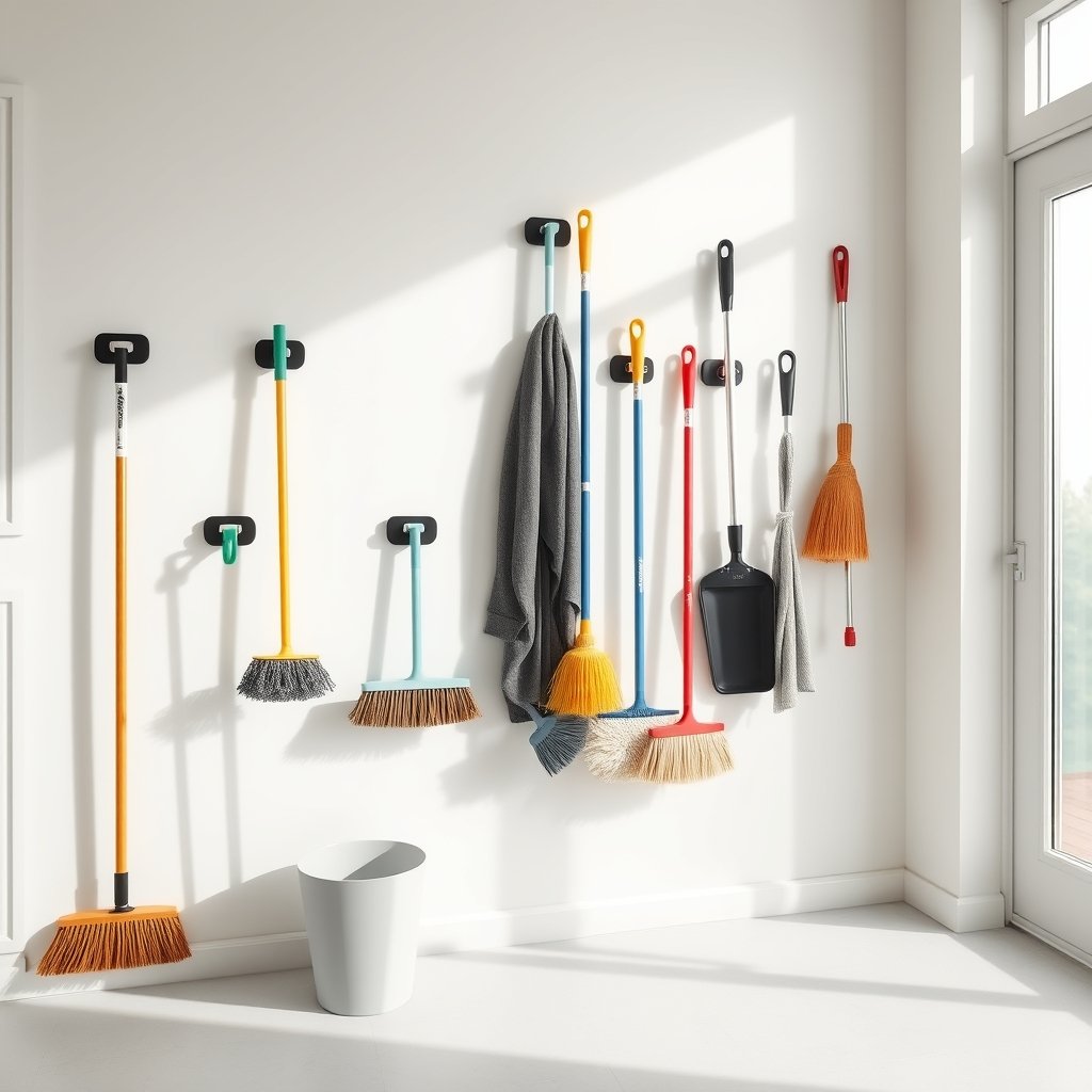 broom holder product view