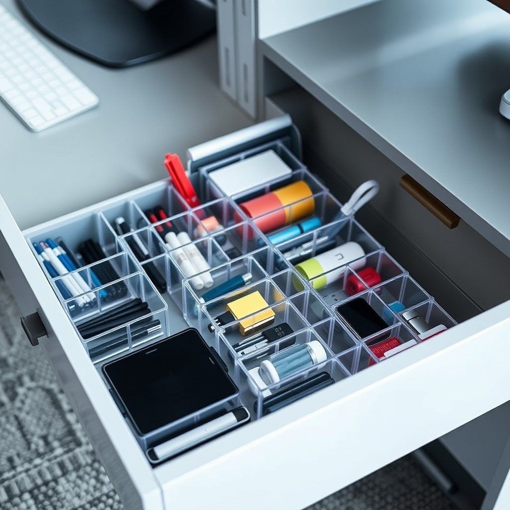 drawer organizer in action