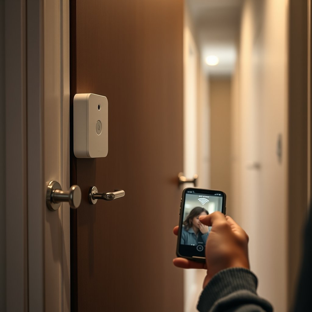 front door camera for apartment - Illustration 2