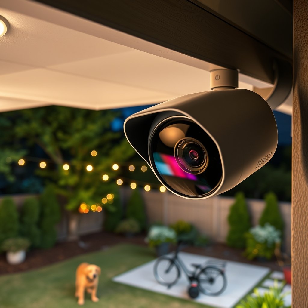 outdoor camera in action