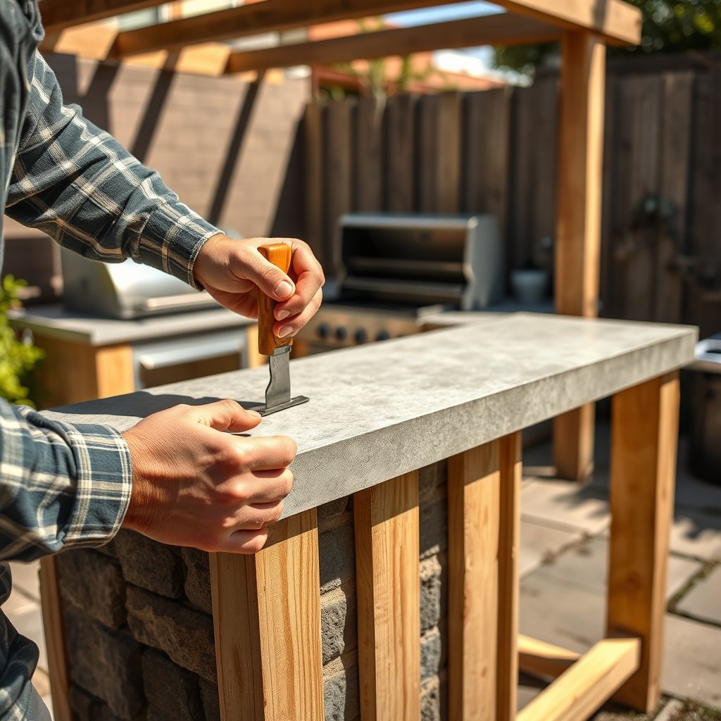 simple outdoor kitchen ideas - Illustration 2