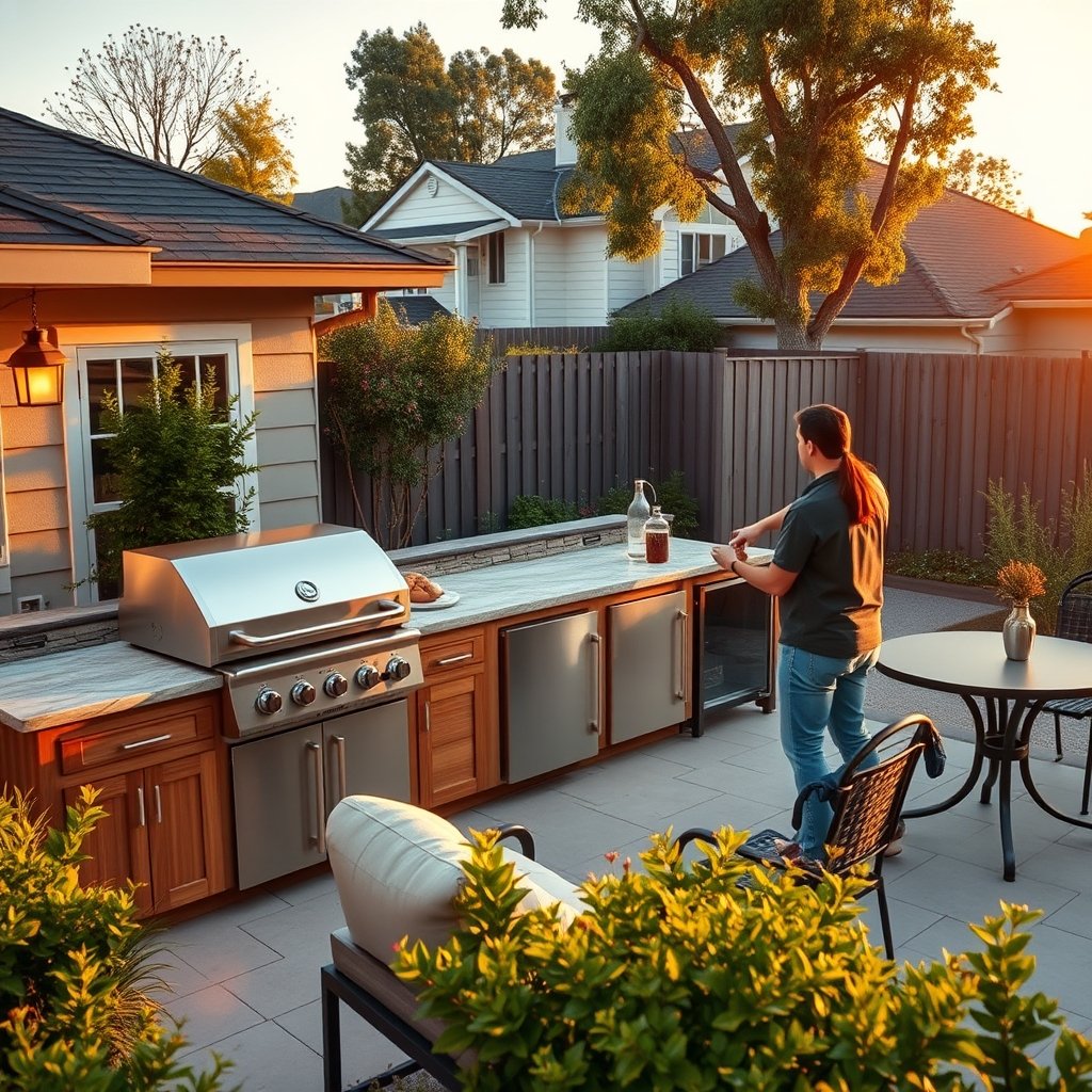 simple outdoor kitchen ideas - Illustration 1