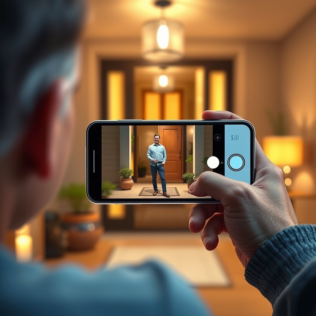 video doorbell in action