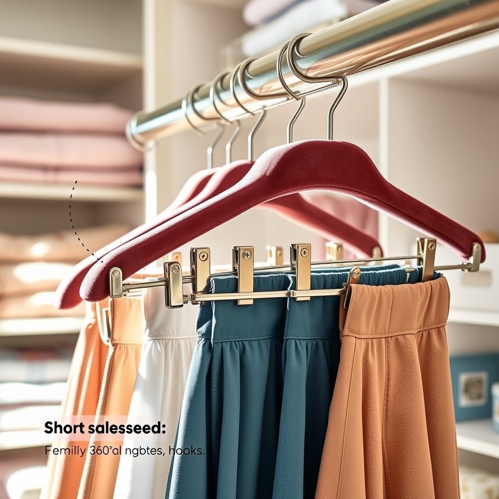 skirt hangers in action