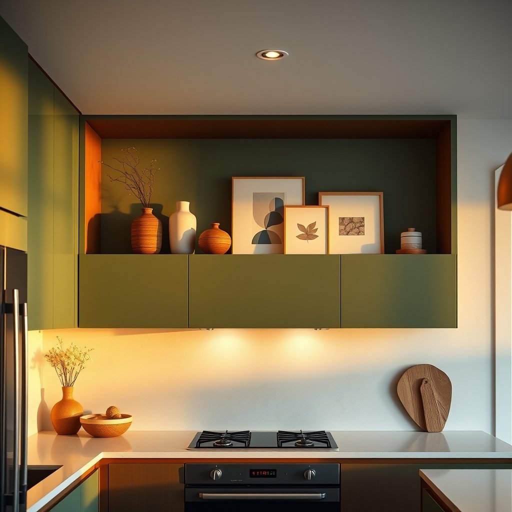 what to put on top of kitchen cabinets modern - Illustration 1