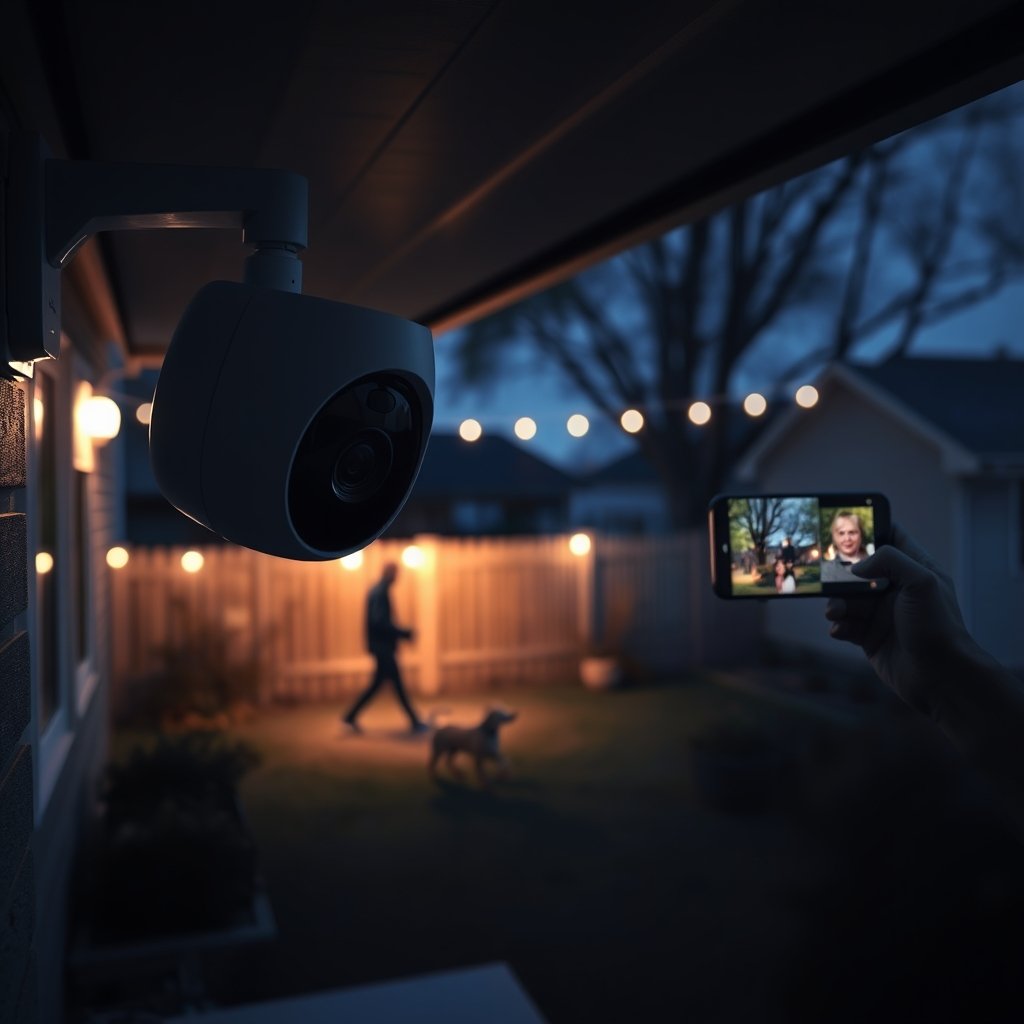 outdoor camera in action